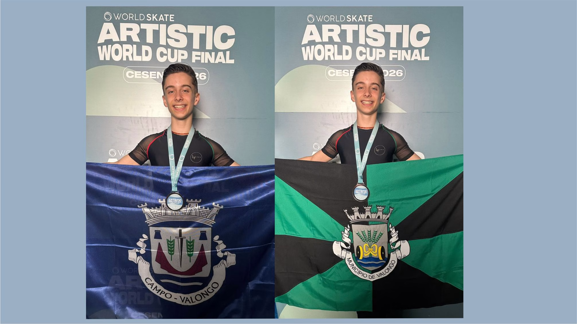 Rodrigo, patinador de Campo, conquista medalha de bronze no mundial 